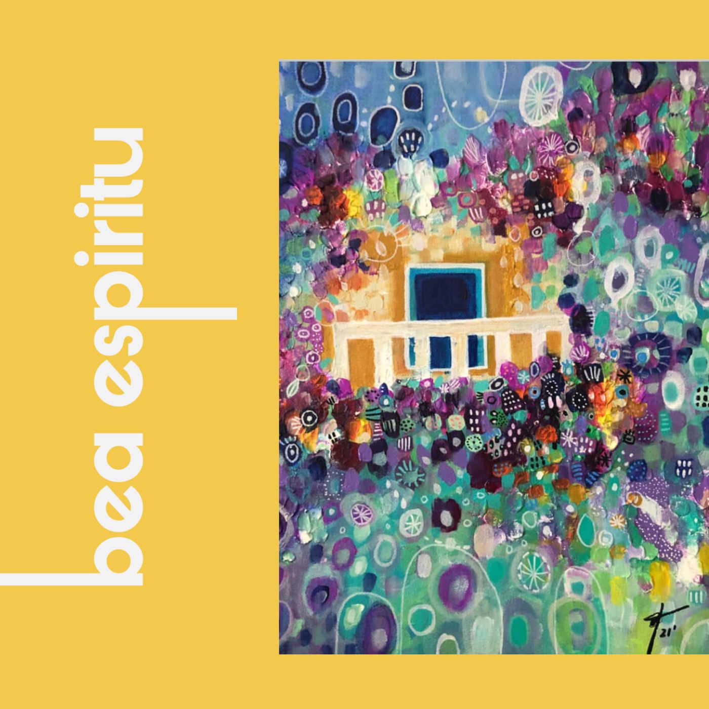 Colourful Bea Espiritu art and identity composition.