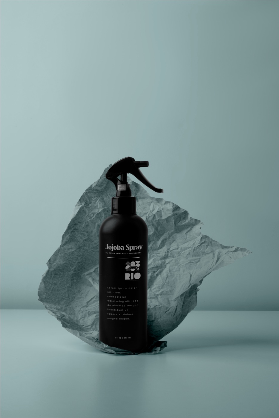Rio botanical room spray product mockup.