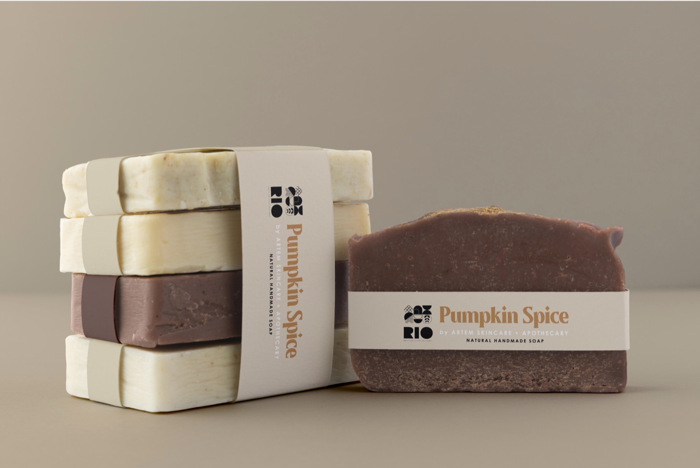 Rio Pumpkin Spice soap packaging.